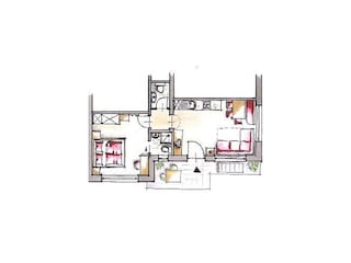 Grundriss der Wohnung