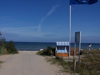 Strandaufganz zum feinsandigen Strand