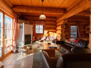 Living room with fireplace