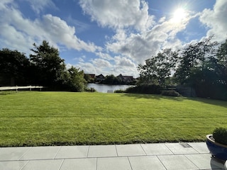 Blick von der Terrasse Richtung Kolk