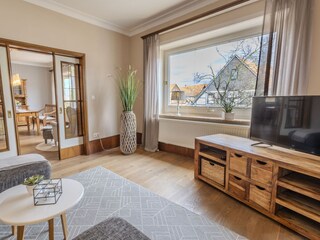 Wohnzimmer Ferienwohnung Zweisamkeit (NEU: Mittendrin)