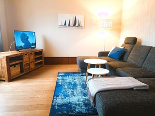 Wohnzimmer Ferienwohnung Zweisamkeit (NEU: Mittendrin)