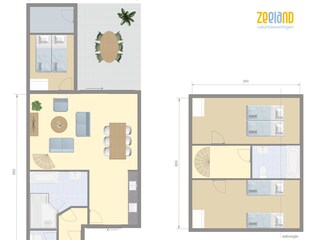 Vakantiehuis Brouwershaven Grondplan 22