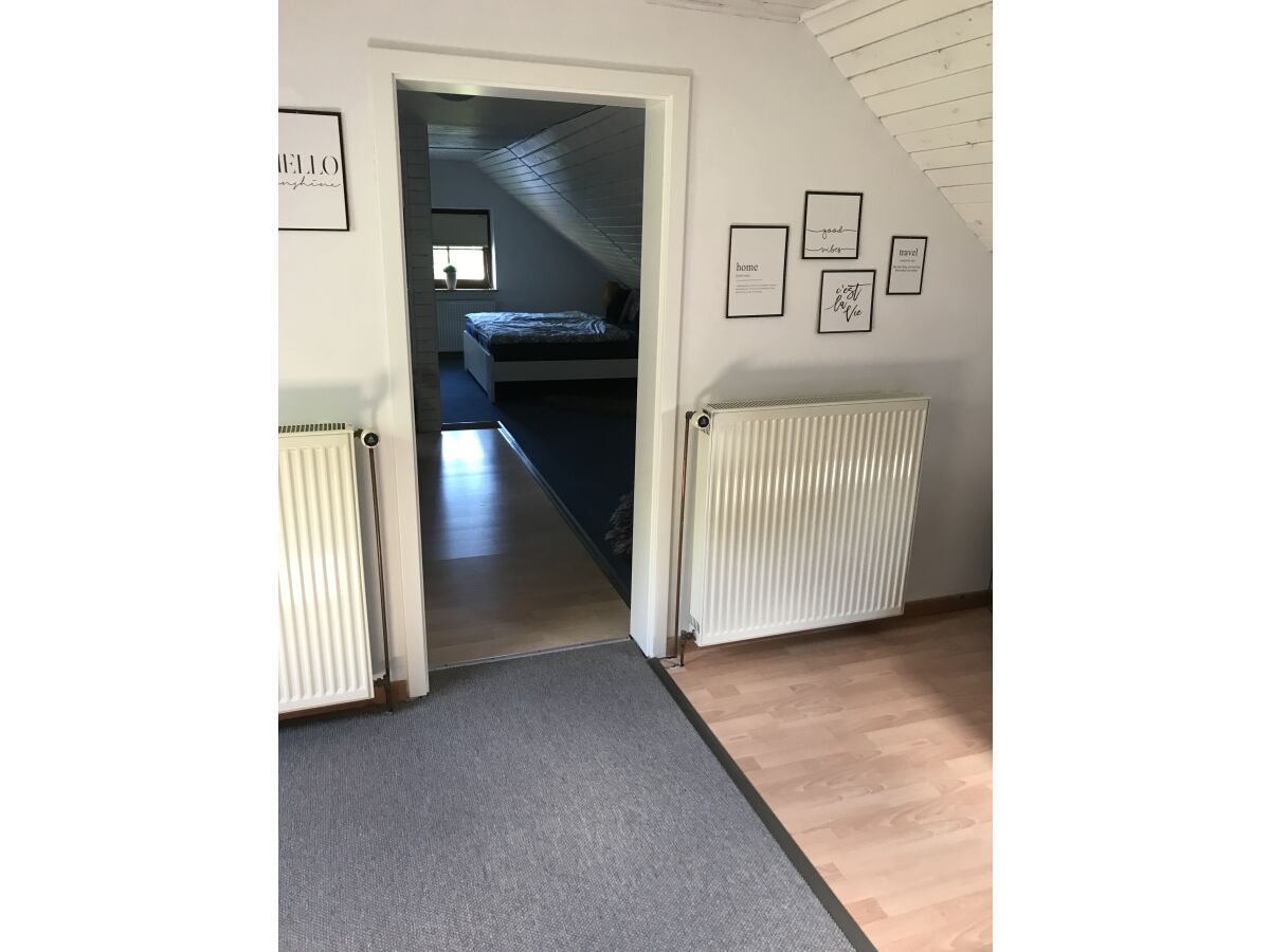 Obergeschoss Blick ins Schlafzimmer