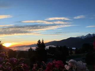 Guten Morgen! Ausblick von der Terrasse Sonnblick