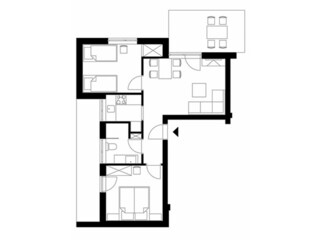 Vakantieappartement Unterburg - Klopeiner See Grondplan 18