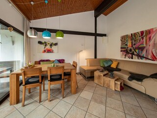 Wohnen und essen und Kunst