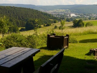 Ferienhof Günterfürst Aussicht nach Erbach