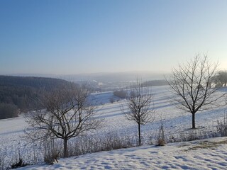 Ferienhof Günterfürst Aussicht im Winter
