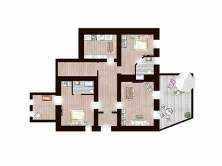 Vakantieappartement Sautens Grondplan 17