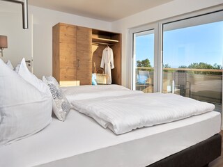 Schlafzimmer mit Ausblick