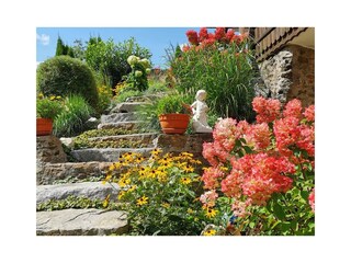 Garten von der Ferienwohnung