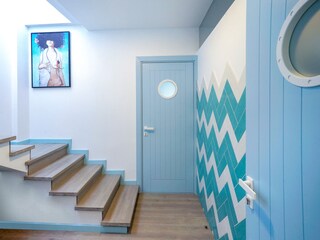 Staircase to the shared roofterrace
