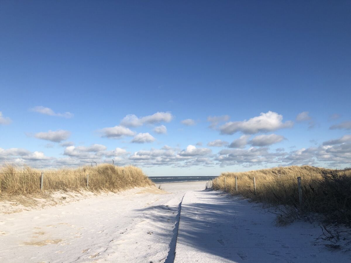 Strandzugang Winter