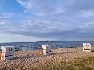 Strandkörbe am Strand von Zierow