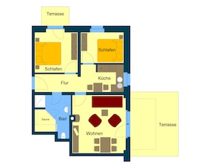 Grundriss Wohnung 3 im EG