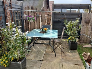 Sitzplatz vom Wohnzimmer aus