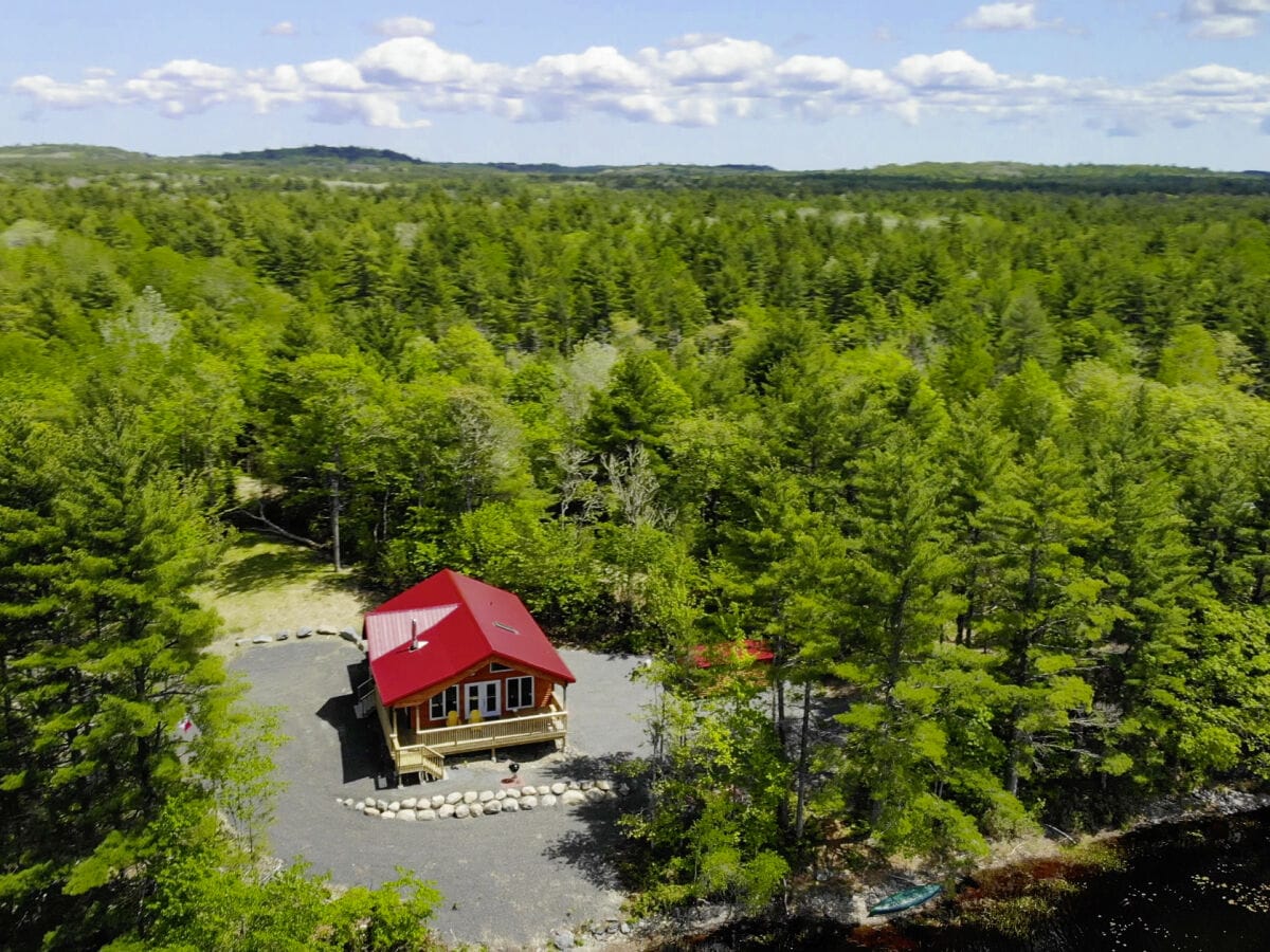 Luftaufnahme vom Chalet