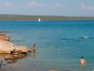 der Strand, kristallklares Meer