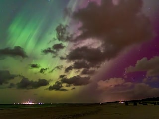 Himmelsleuchten am Prerower Strand Okt. 2024