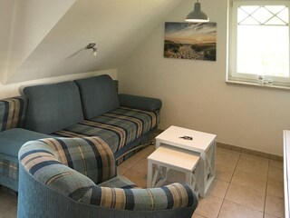 Wohnbereich mit Schlafsofa