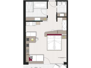 Appartamento Dorf Tirol Pianta del piano 26