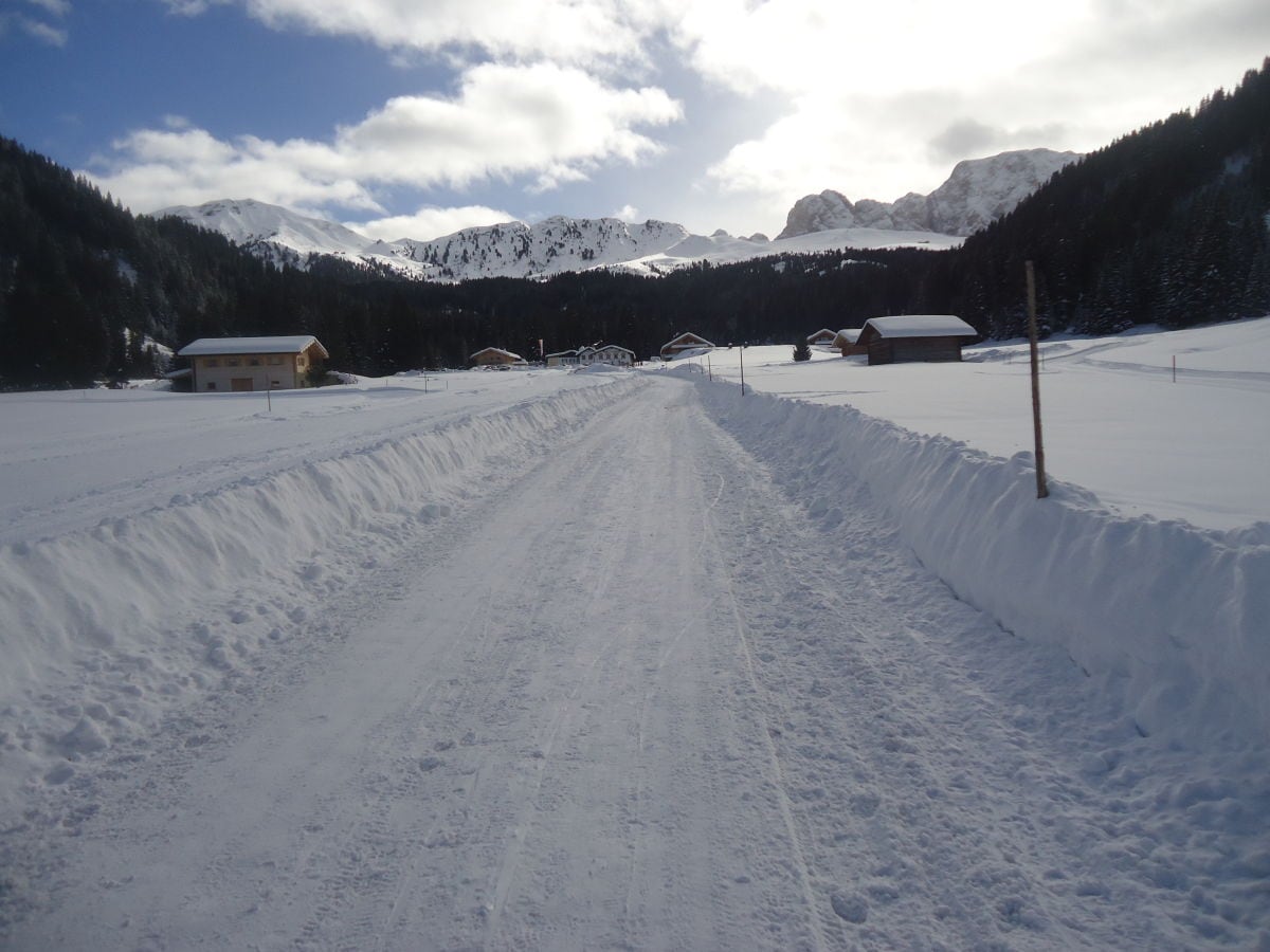 Ein Blick auf die Schneebedeckten Rosszähne