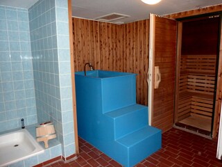 Sauna im Keller des Hauses