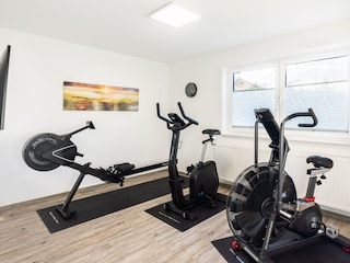 Fitnessraum im Souterrain