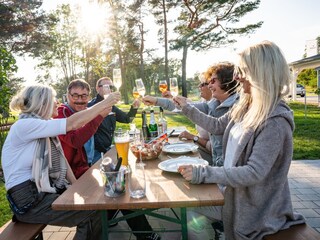 Grill- und Sitzmöglichkeiten