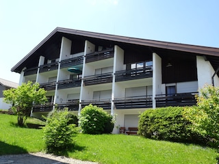 Wohnung ist im 2. Stock (Sonnenschirm)