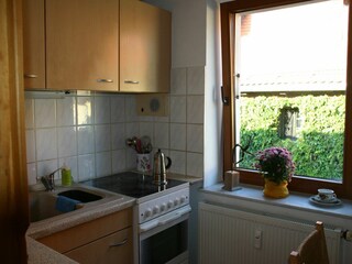 View into the kitchen