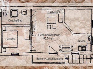Appartamento per vacanze Inzell Pianta del piano 16