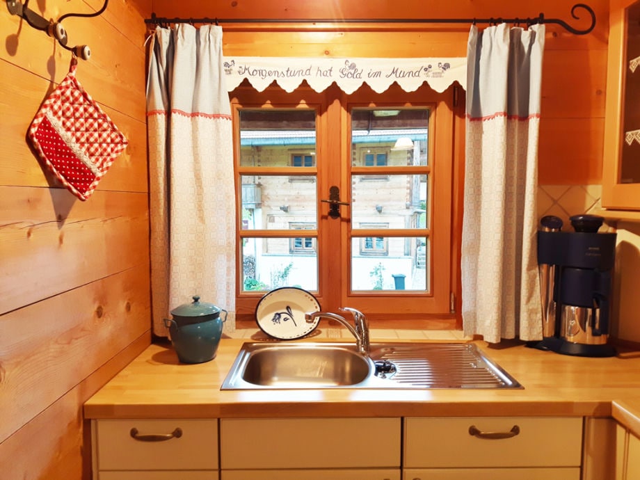 Ferienwohnung bio blockhaus dufter, inzell, bayern frau annelies ... Küche holz bio