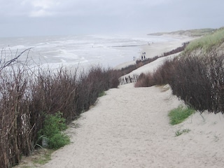 Der Strand 150 Meter hinter dem Haus