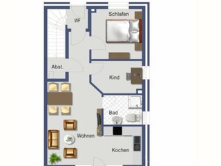 Appartamento per vacanze Neßmersiel Pianta del piano 27