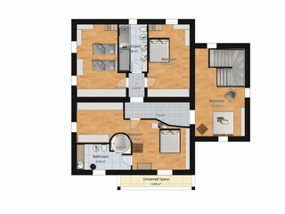 Villa Trecastelli Pianta del piano 40