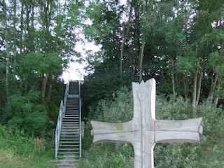 Treppe zum Hausstrand