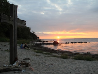 Abendstimmung am Hausstrand