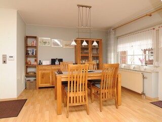 Essbereich in der Ferienwohnung Seeschwalbe