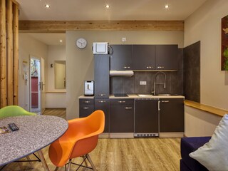 Die großzügige Wohnküche