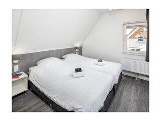 One of the three bedrooms