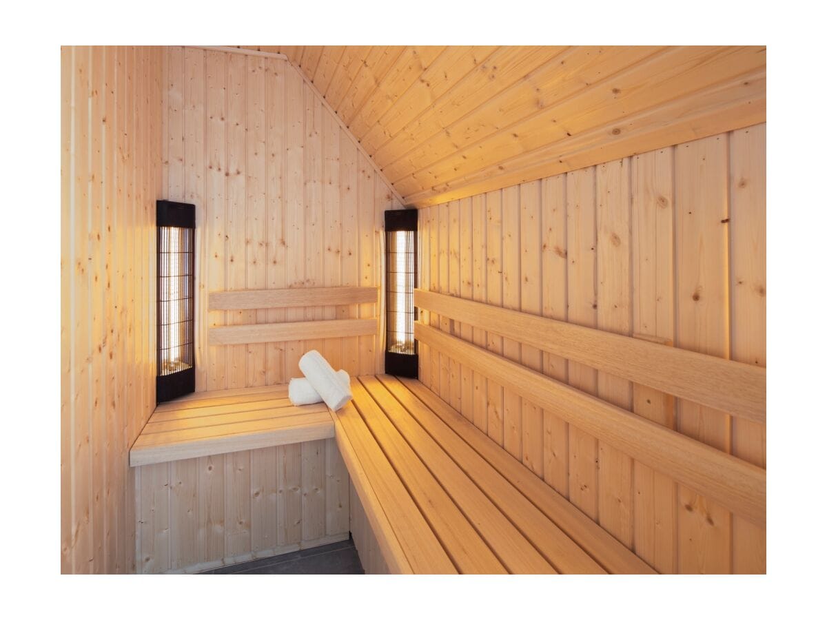 Privat-Sauna im Villa am Beach Resort Nieuwvliet-Bad