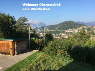 Blick vom Westbalkon auf Berchtesgaden