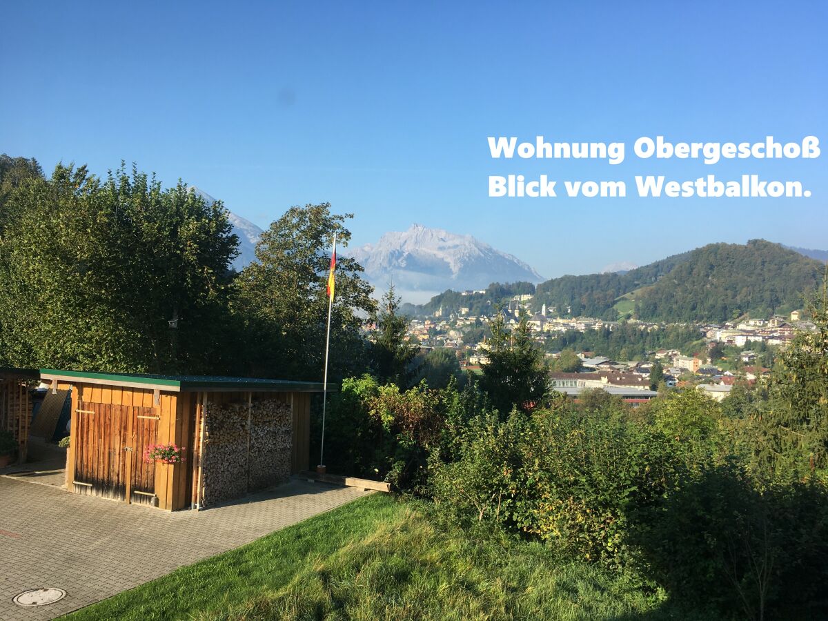 Blick vom Westbalkon auf Berchtesgaden