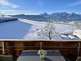 Blick vom Balkon