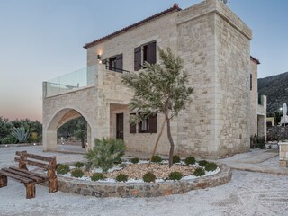 Front of the Main Villa and Sea view Balcony