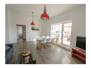 Essbereich im Wohnzimmer