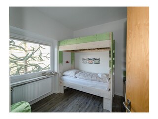 Kinderzimmer mit drei Schlafmöglichkeiten