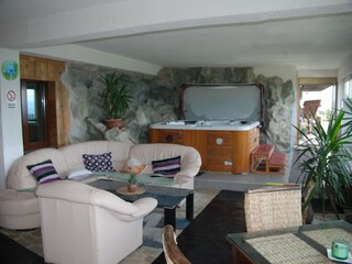 Whirlpool Landschaft auch für Camper zugängig